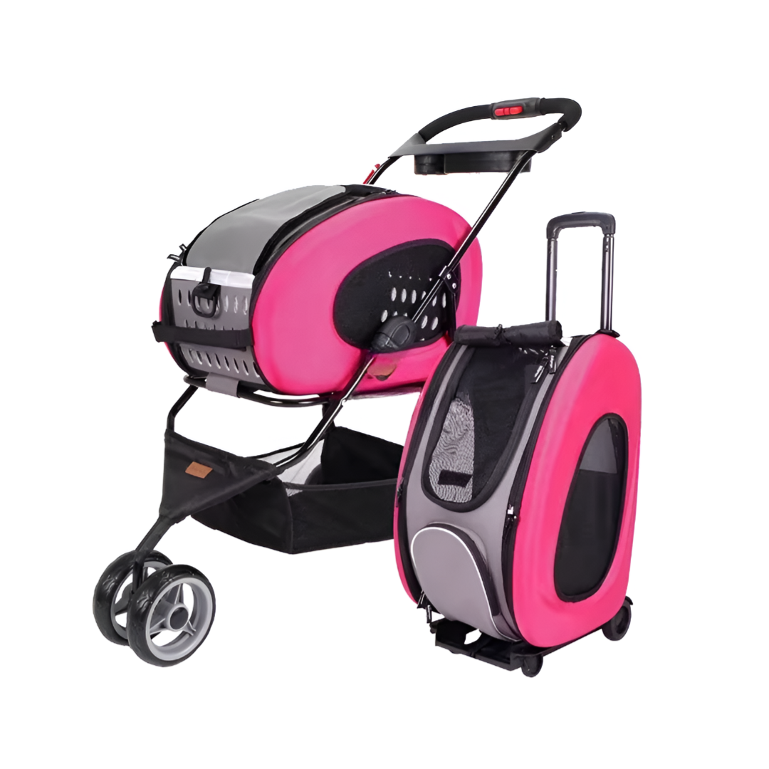 PawPorta 4-in-1 Foldable Pet Stroller – The Stylish Ride for Pets on the Go